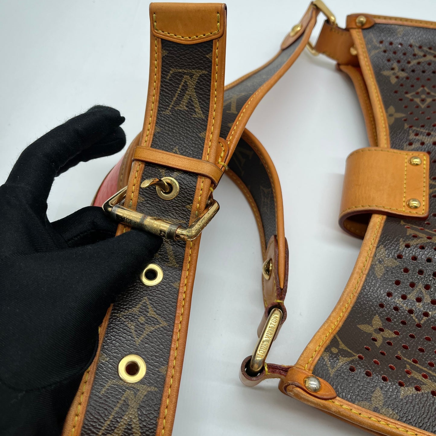 Preloved Louis Vuitton LV Perforated Musette Shoulder Bag