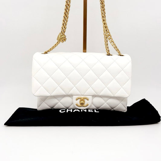 Preloved Chanel Pillow Crush Flap Bag Medium