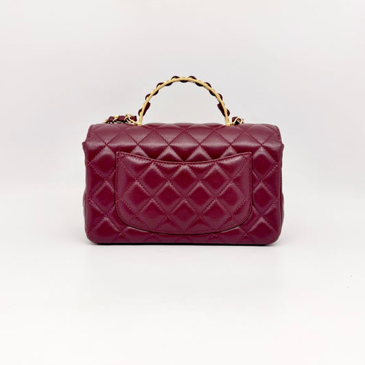 Preloved Chanel 23K Mini Flap with Handle