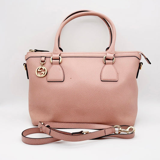 Preloved Gucci Dollar Interlocking GG Charm Satchel