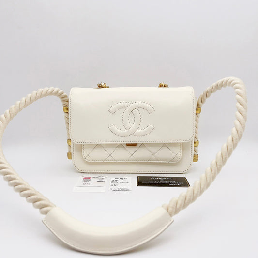 Preloved Chanel En Vogue Rope Flap Bag
