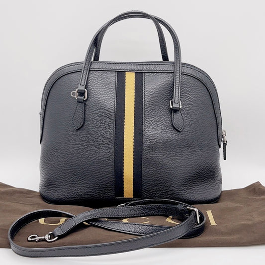 Preloved Gucci Web Dome Stripe Bag
