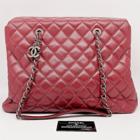 Preloved Chanel City Shopping Tote Shoulder Bag