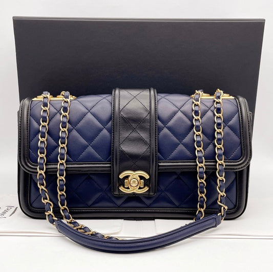 Preloved Chanel Elegant CC Flap Bag Large