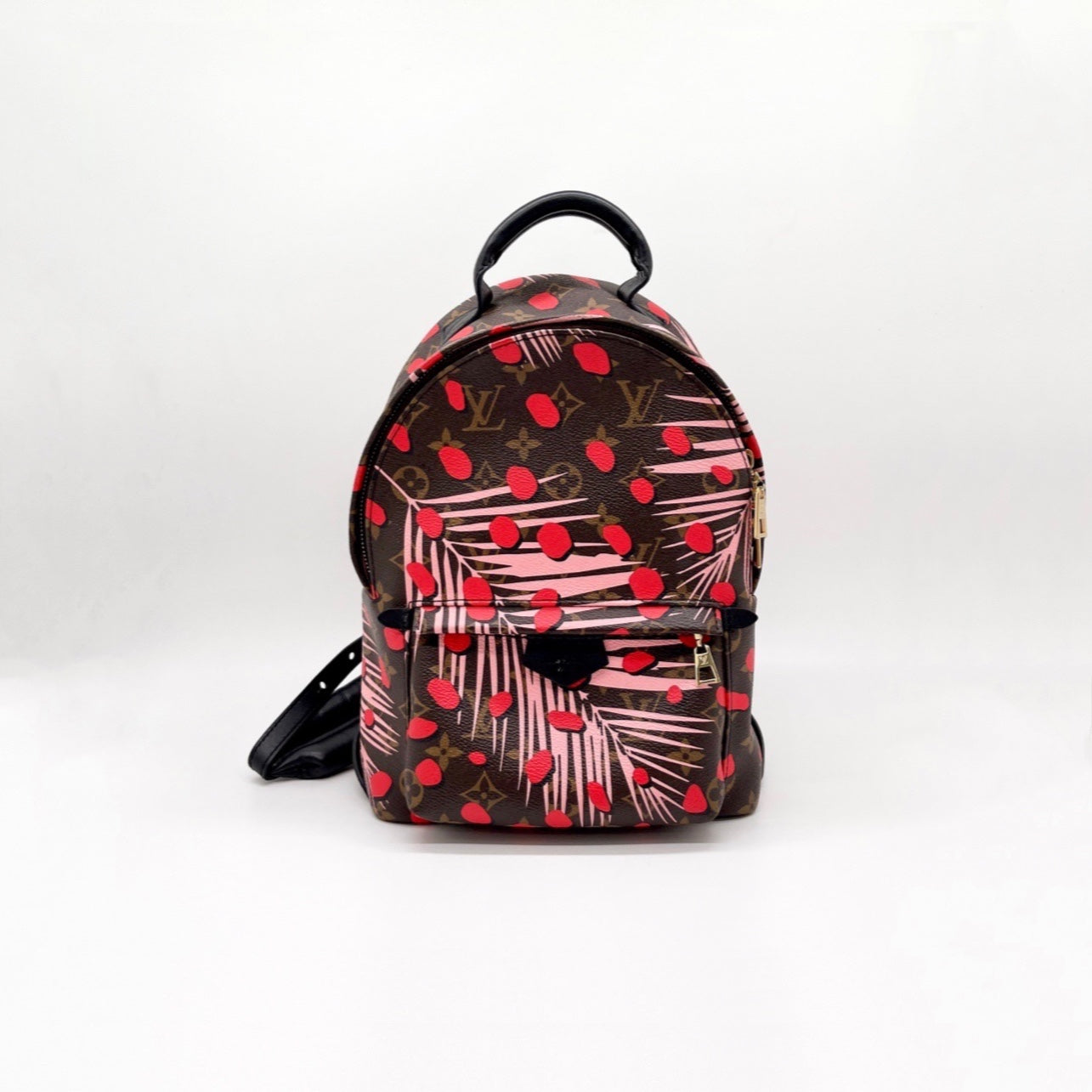 black and red backpack louis vuitton Preloved Louis Vuitton LV Limited Jungle Dots Palm Springs Backpack PM – allprelovedonly