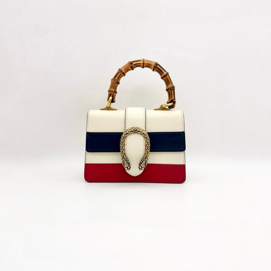 Preloved Gucci Dionysus Striped Bamboo Top Handle Mini