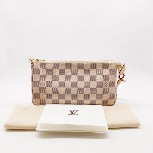 Preloved Louis Vuitton LV Damier Azur Pochette Accessories