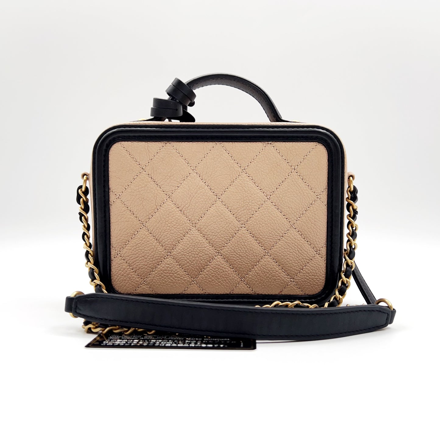 Preloved Chanel CC Filigree Vanity Case Small