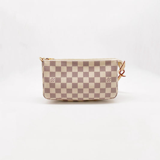 Preloved Louis Vuitton LV Damier Azur Pochette Accessories