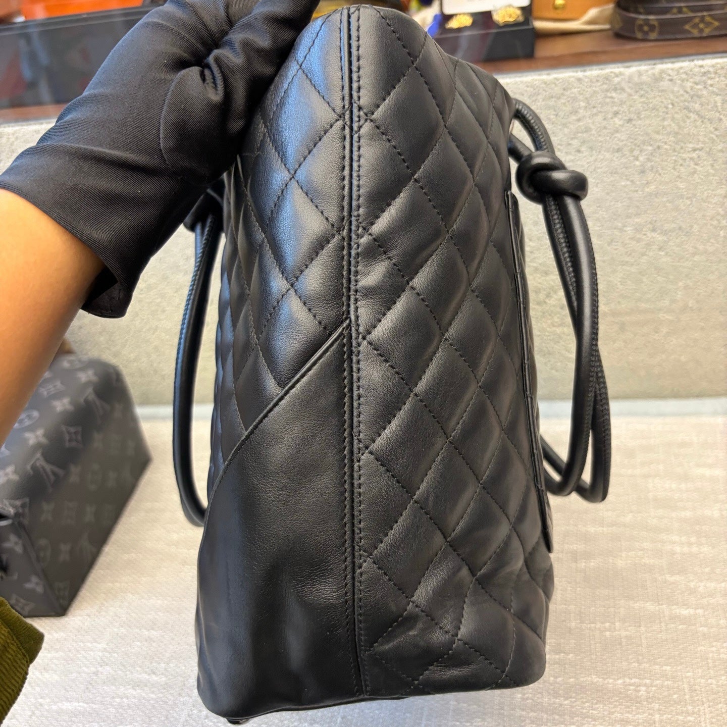 Preloved Chanel Vintage Cambon Line Shoulder Bag