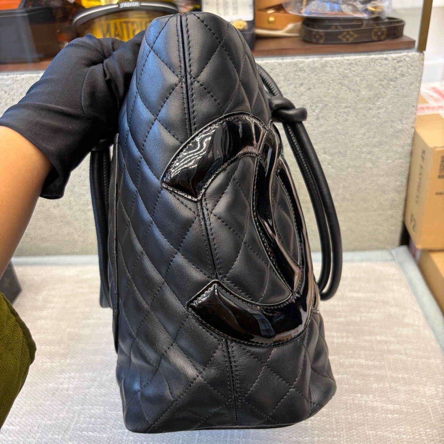 Preloved Chanel Vintage Cambon Line Shoulder Bag