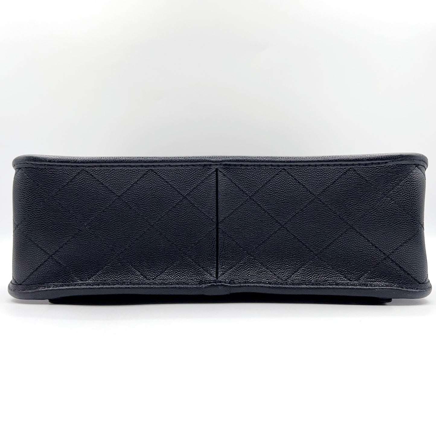 Preloved Chanel Black n Gold 22k Large School Memory Backpack With Tag