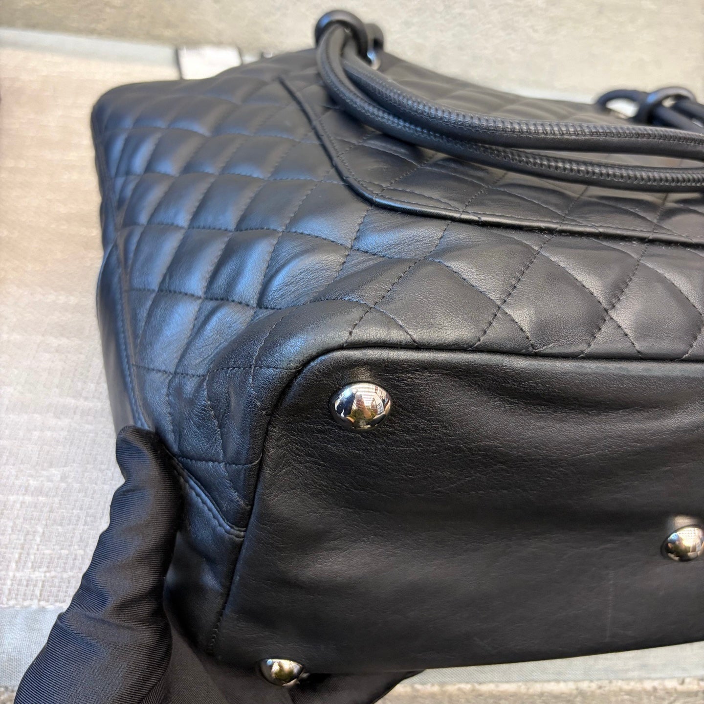 Preloved Chanel Vintage Cambon Line Shoulder Bag