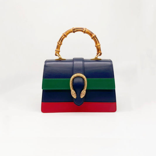 Preloved Gucci Dionysus Striped Bamboo Top Handle