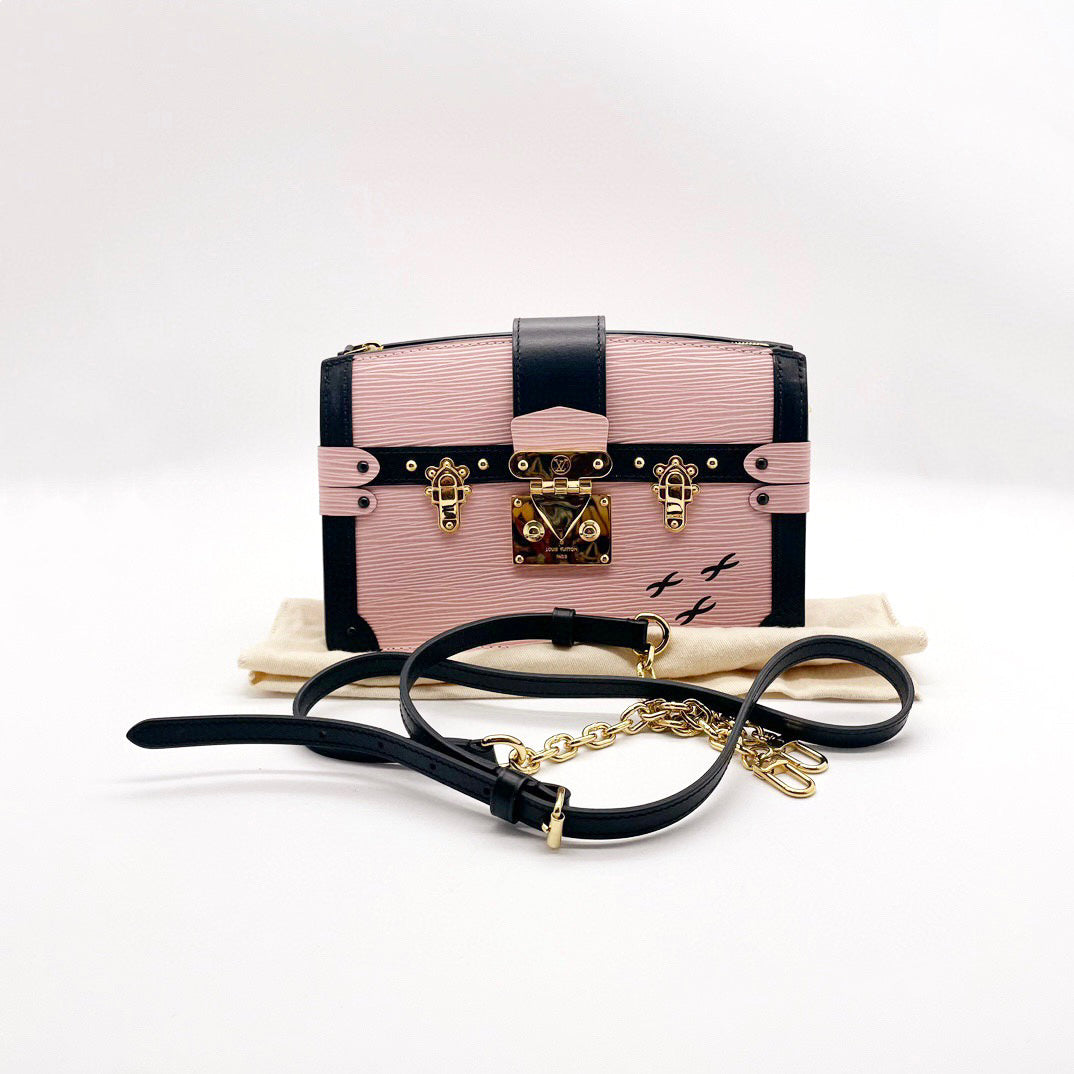 Louis Vuitton Trunk Clutch Pink Epi Leather