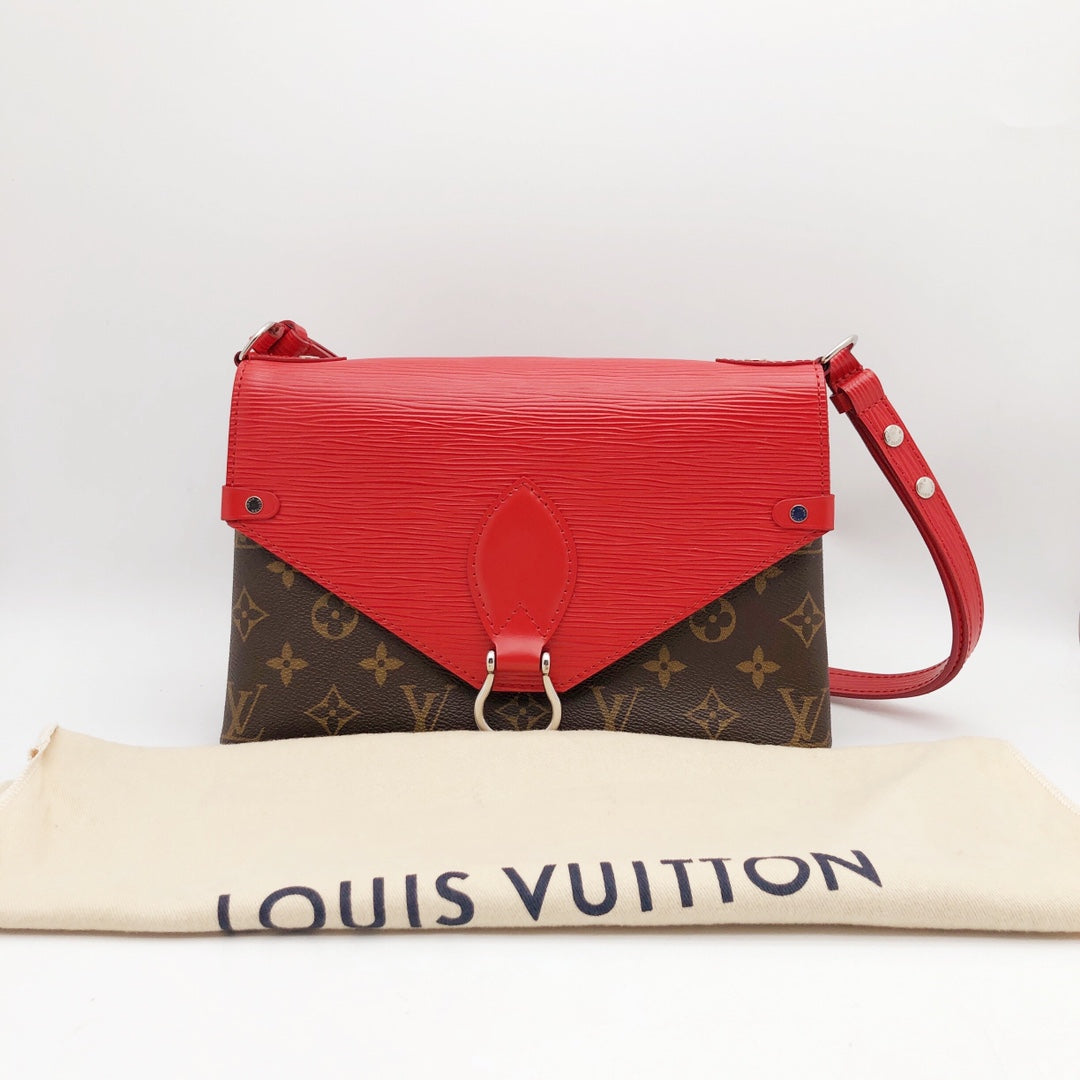 Louis Vuitton Coquelicot Epi Leather and Monogram Canvas Saint