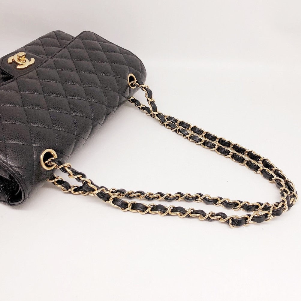 Chanel Black n Gold Classic Flap Medium – allprelovedonly