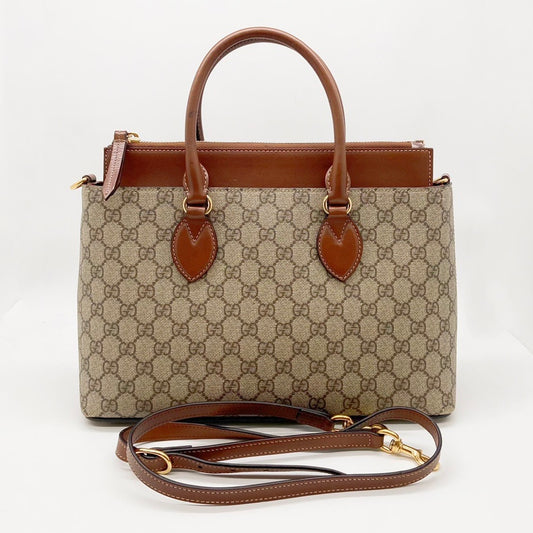 Preloved Gucci Tuscany Top Zip Tote Bag