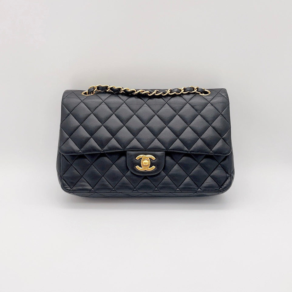 Preloved Chanel Black n Gold Classic Flap Medium – allprelovedonly