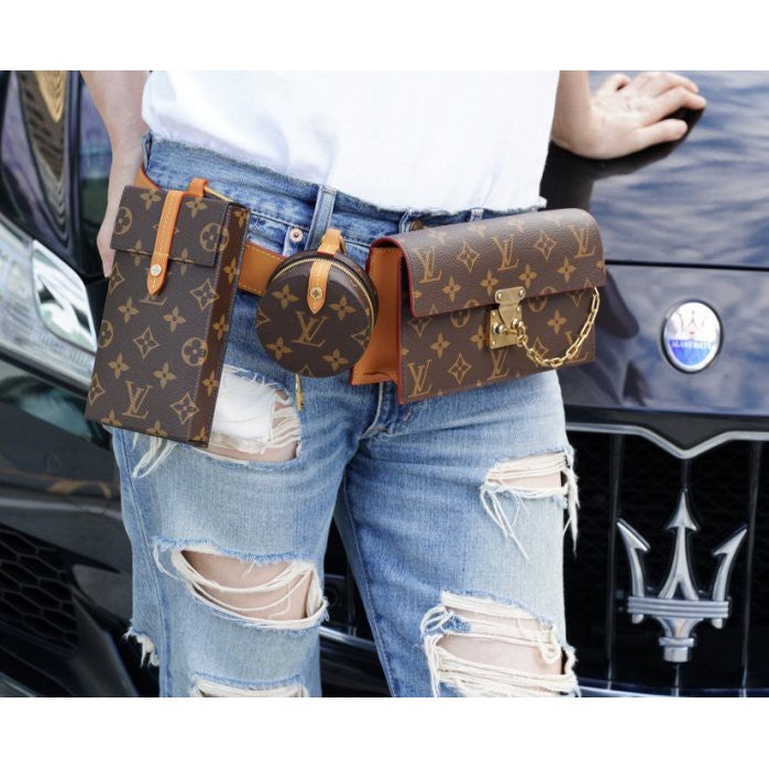 louis vuitton belt with pouch