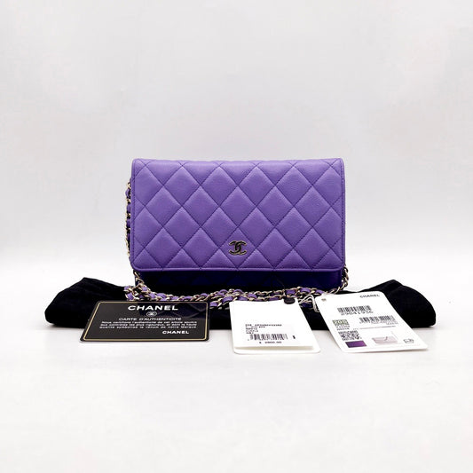 Preloved Chanel Classic Wallet On Chain (WOC)