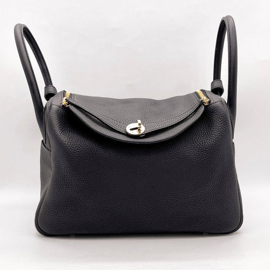 Preloved Hermes Black n Gold Lindy 30