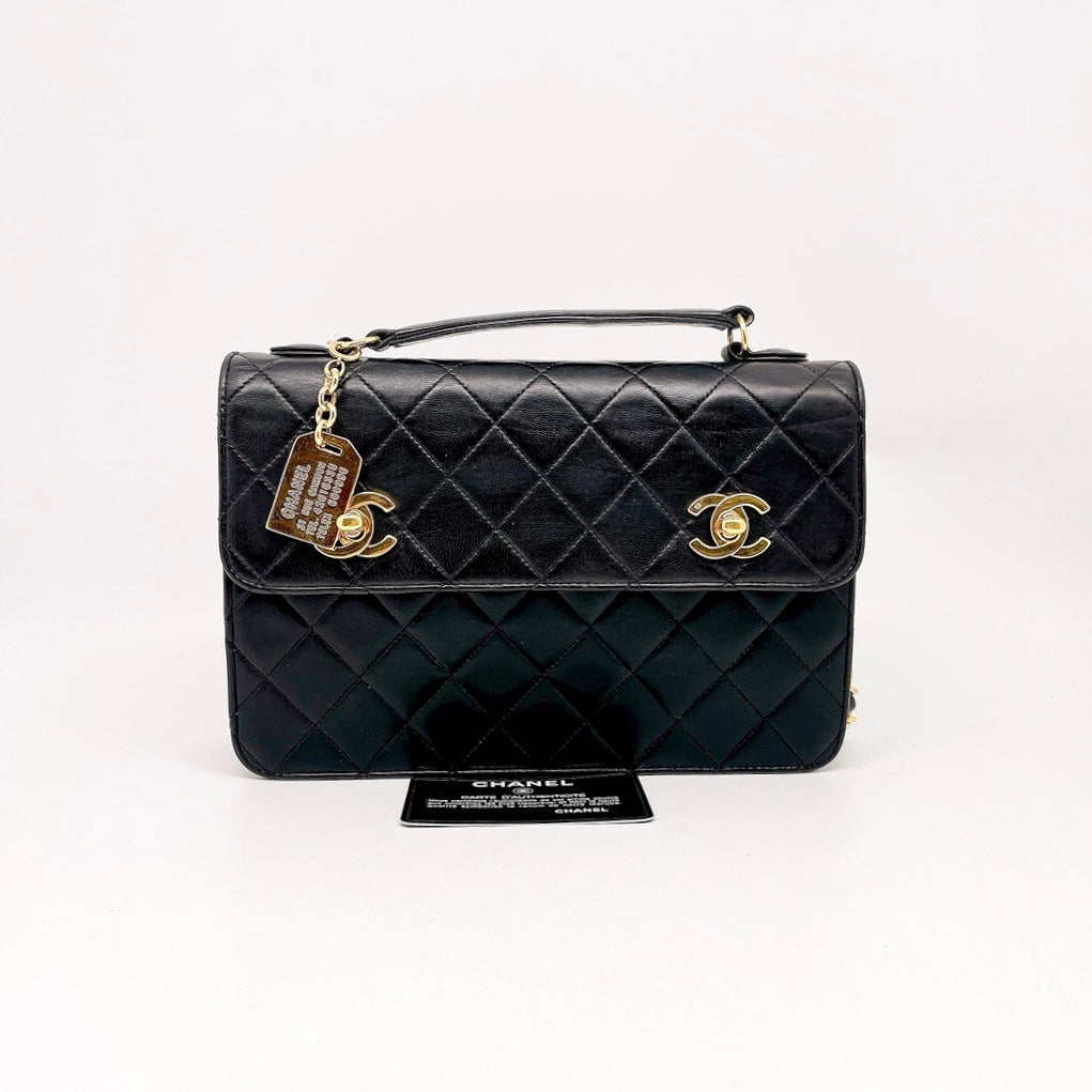 Chanel Double Turn-lock 2 Way Bag - Capsule Auctions