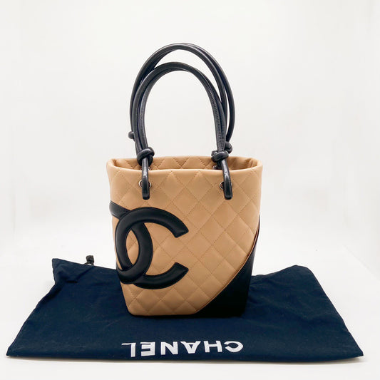 Preloved Chanel Vintage Cambon Line Tote Small