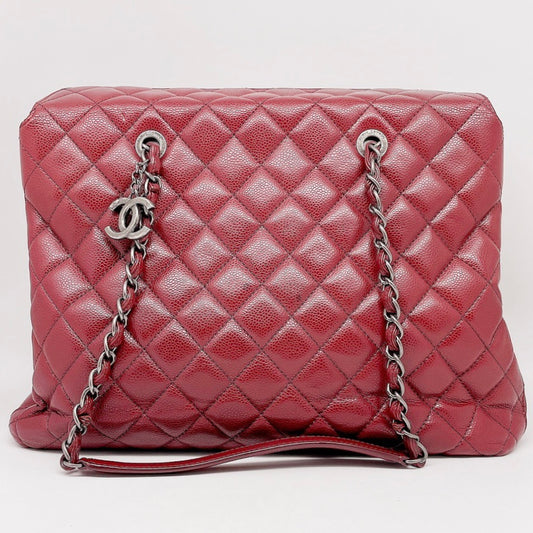 Preloved Chanel City Shopping Tote Shoulder Bag