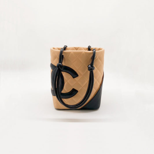 Preloved Chanel Vintage Cambon Line Tote Small