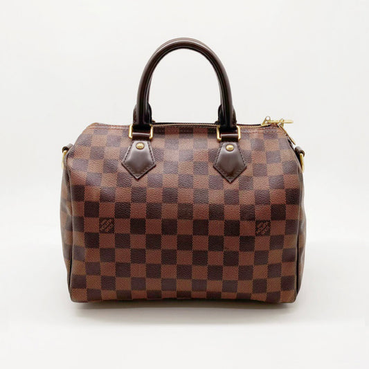 Preloved Louis Vuitton LV Damier Speedy 25 (with strap)