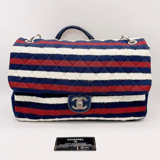 Preloved Chanel Jersey Flap Bag