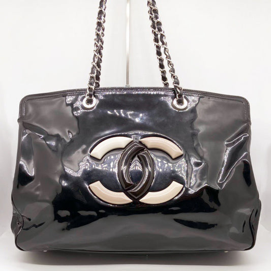 Preloved Chanel Vintage CC Lipstick Shopping Tote Bag