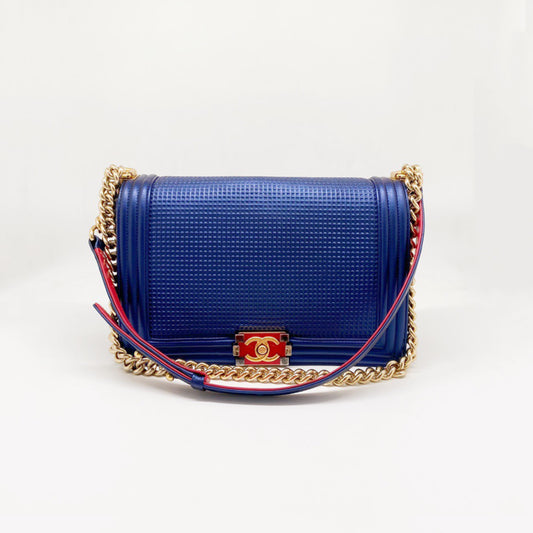 Preloved Chanel Boy Cube Flap New Medium