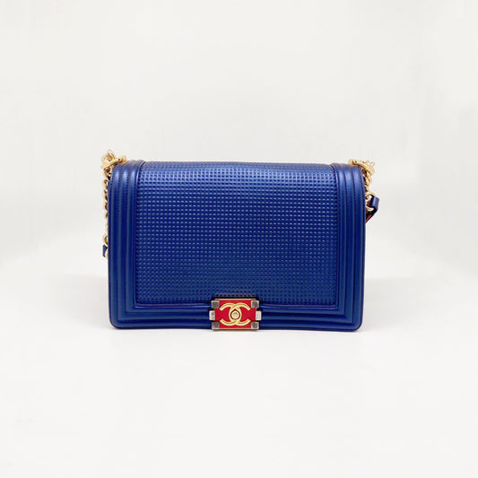 Preloved Chanel Boy Cube Flap New Medium